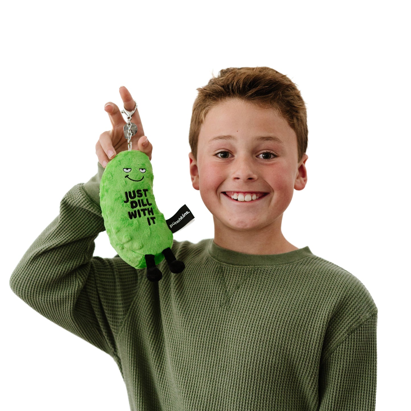Dill Pickle Bag Charm Plush Soft Cuddly Toy Funny Cute Gift