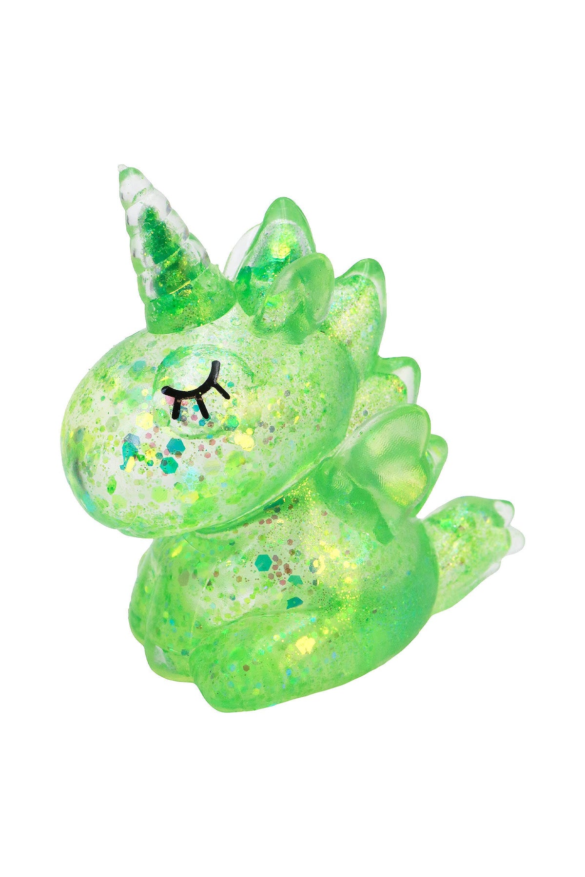 Sleepy Unicorn Glittery Maltose Putty Filled Squishy