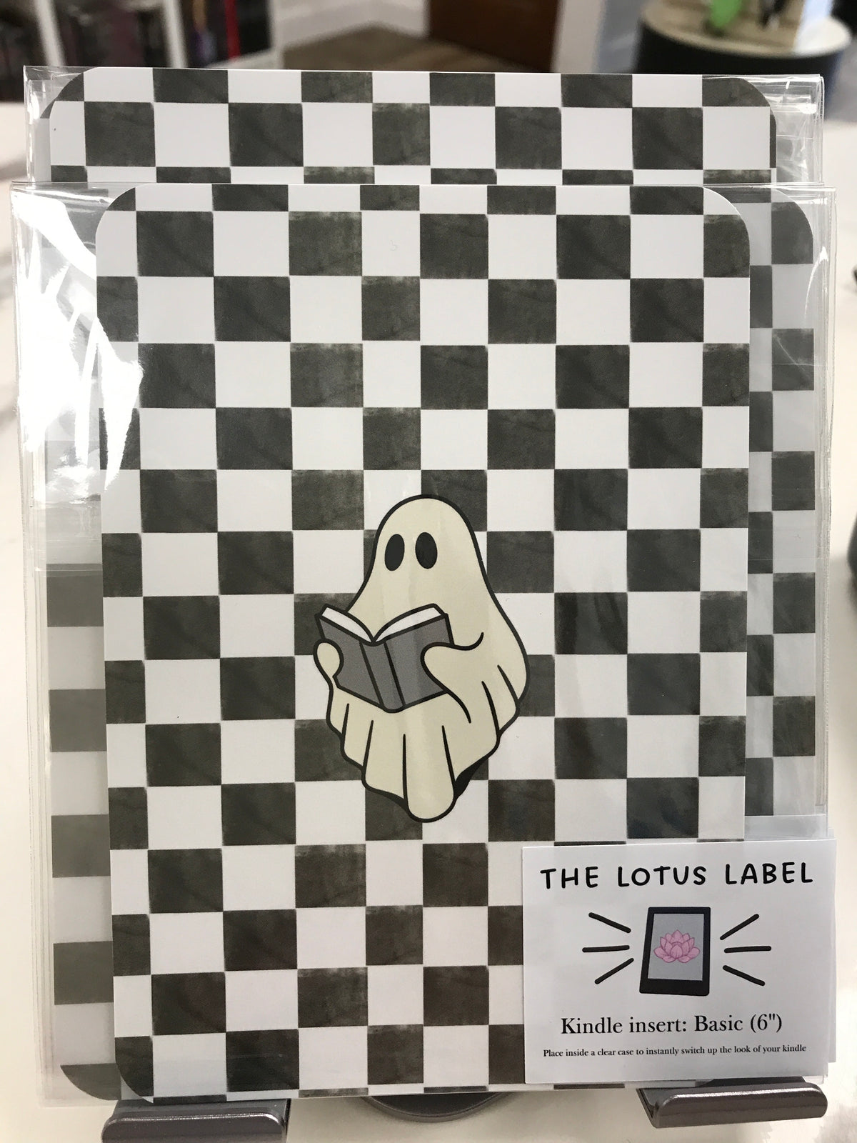 Checkered Ghost Kindle Insert