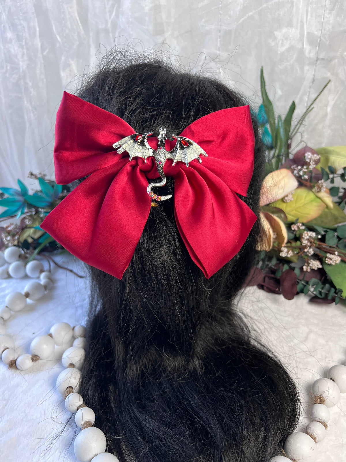 Dragon inspired hair bows