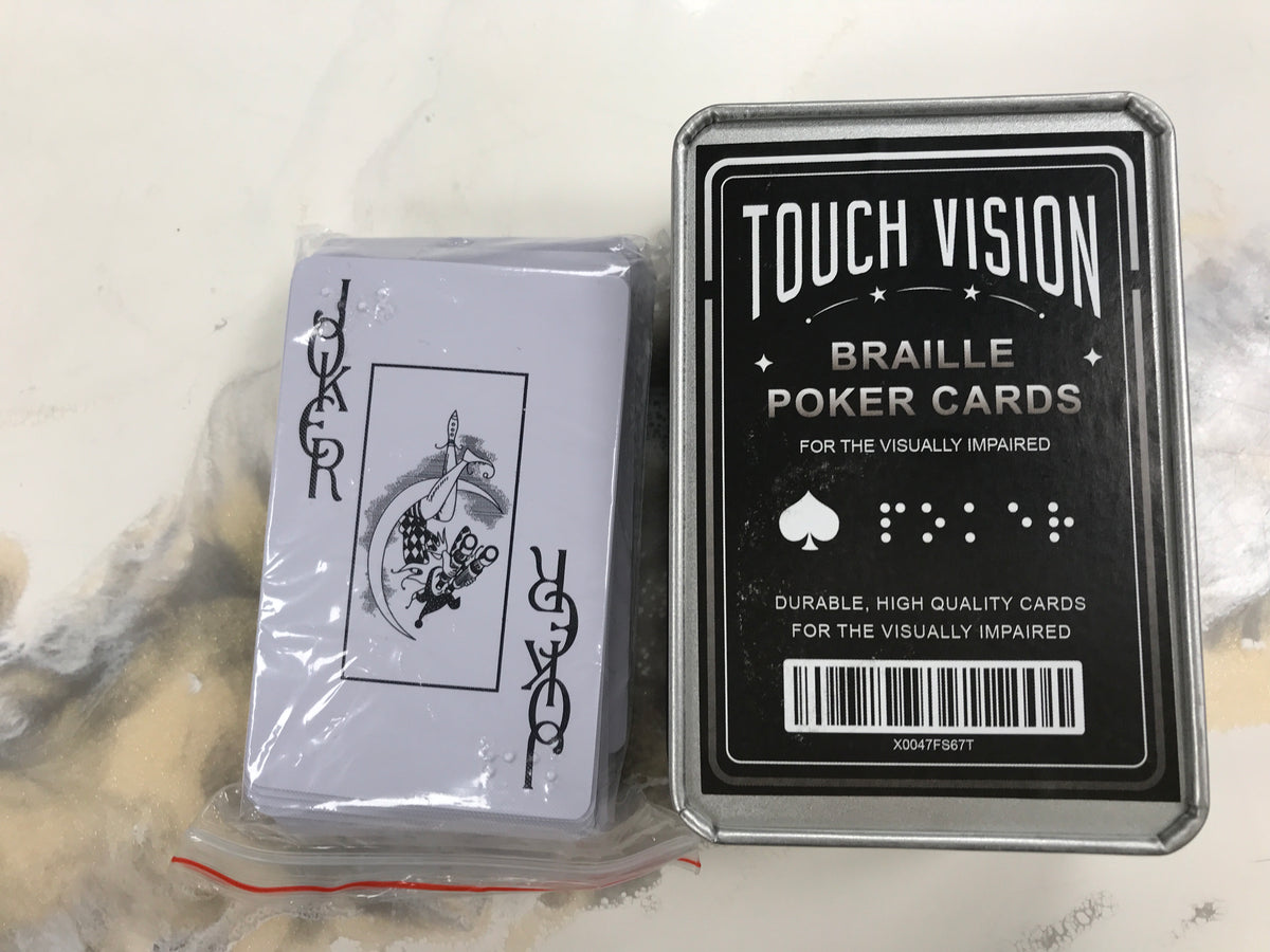 Braille Poker Cards