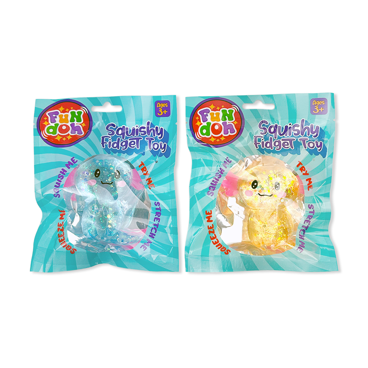Fun Doh Squish and Squeeze Gummy Fidget Toy - 12/Display