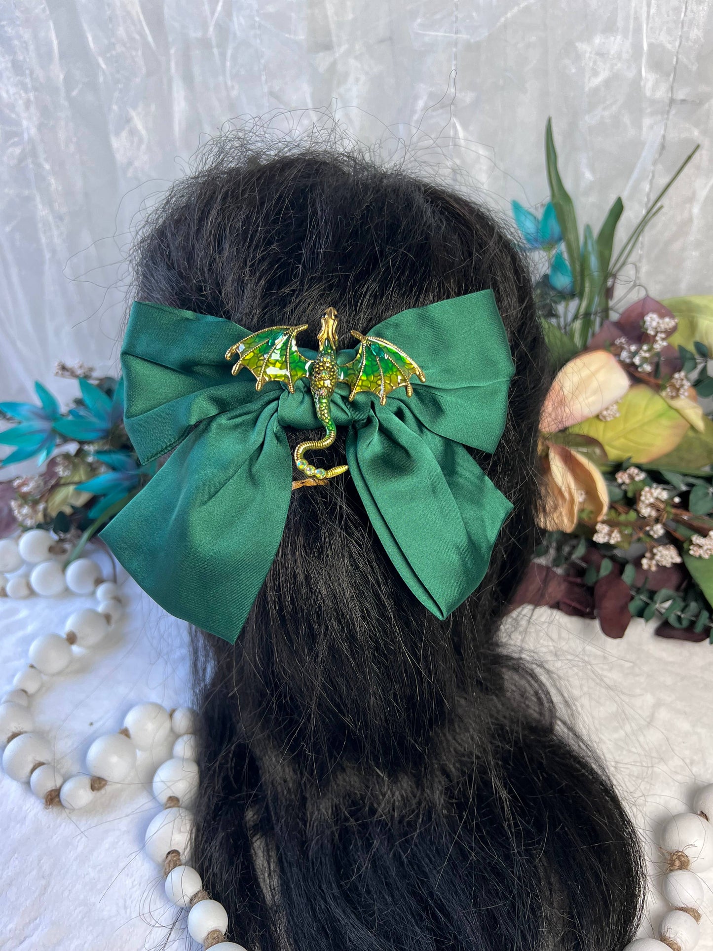 Dragon inspired hair bows 