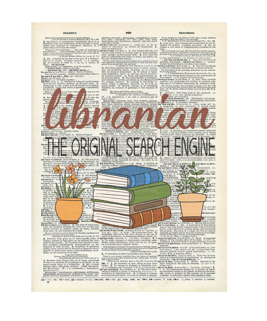 Booklover, books, art , Vintage, Dictionary Prints