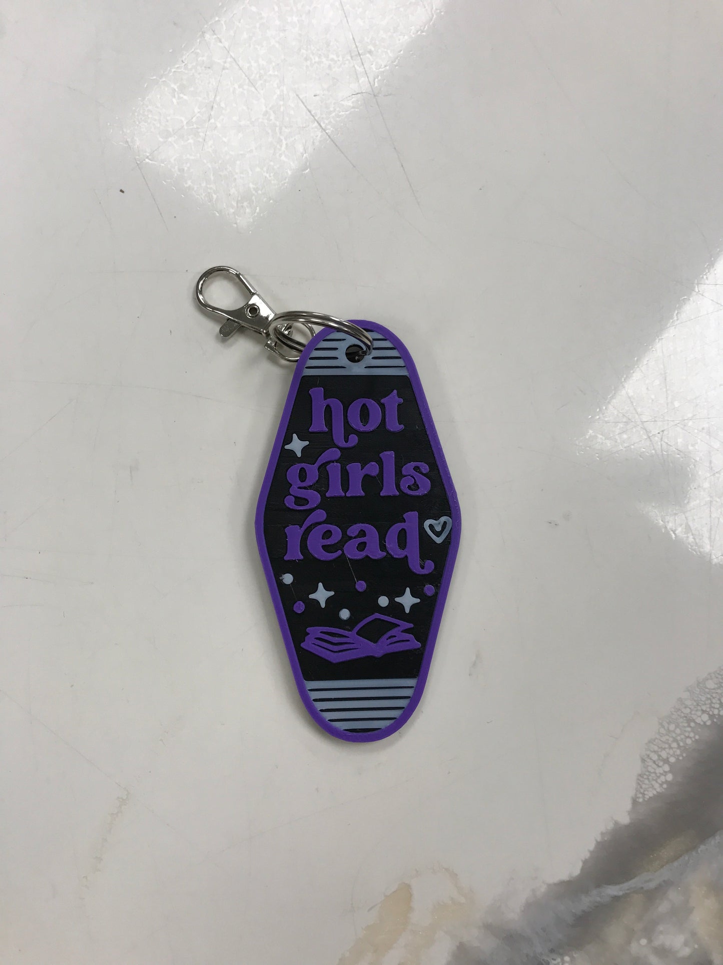 Hot Girls Read key chain