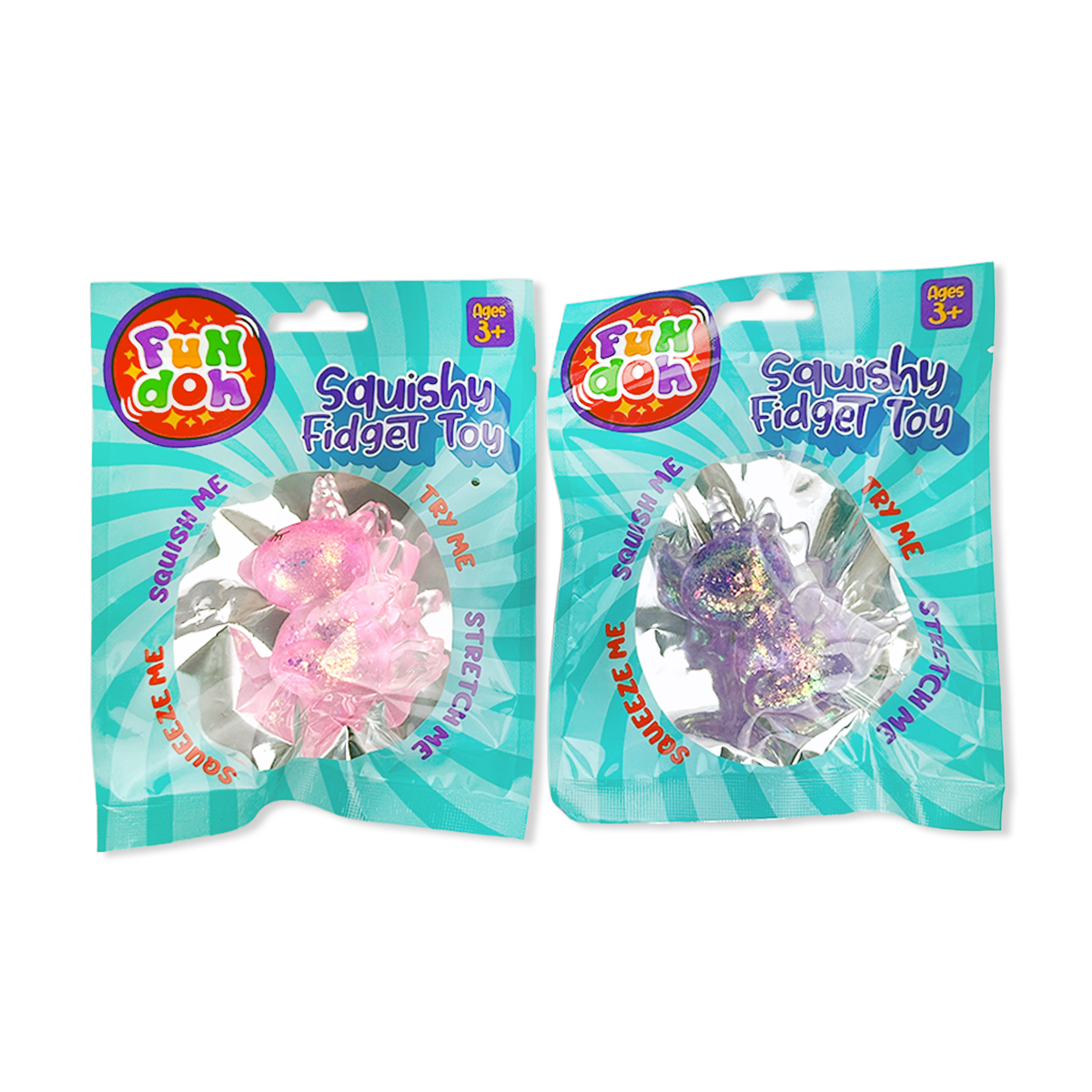 Fun Doh Squish and Squeeze Gummy Fidget Toy - 12/Display