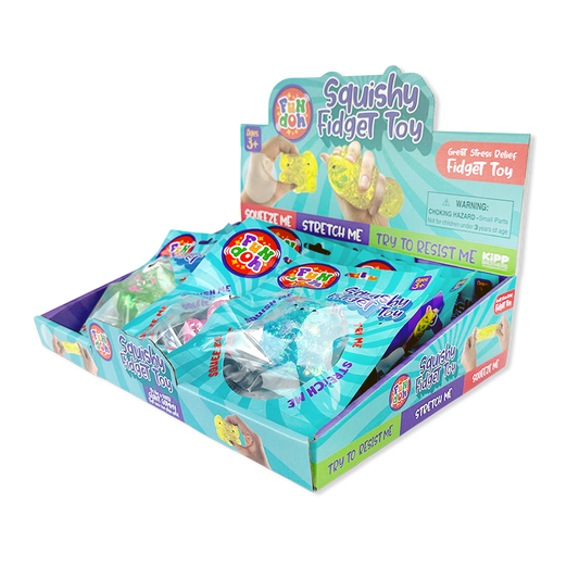 Fun Doh Squish and Squeeze Gummy Fidget Toy - 12/Display