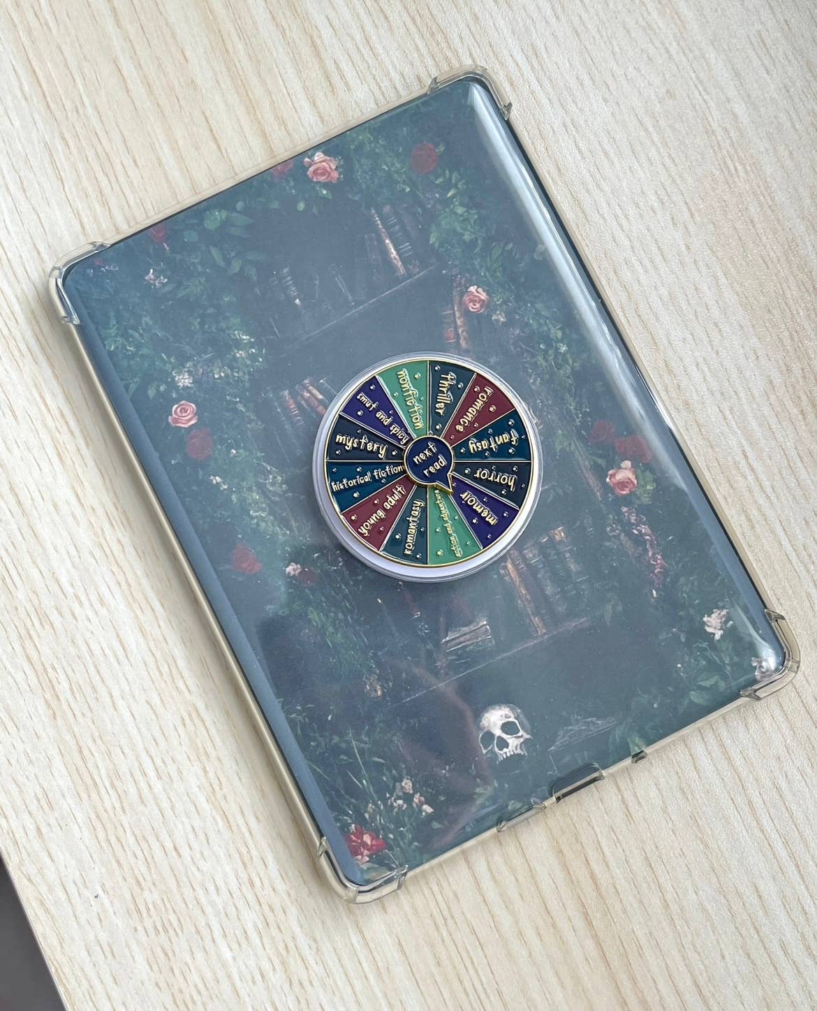 Dark Academia Book Genre Kindle Grip, Kindle Holder, Spinner