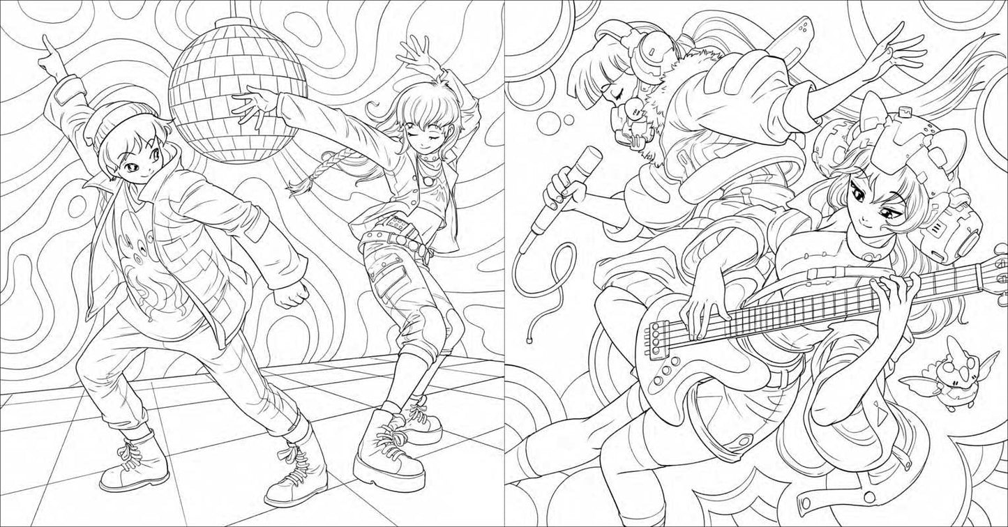 Manga Glow in the Dark Coloring by