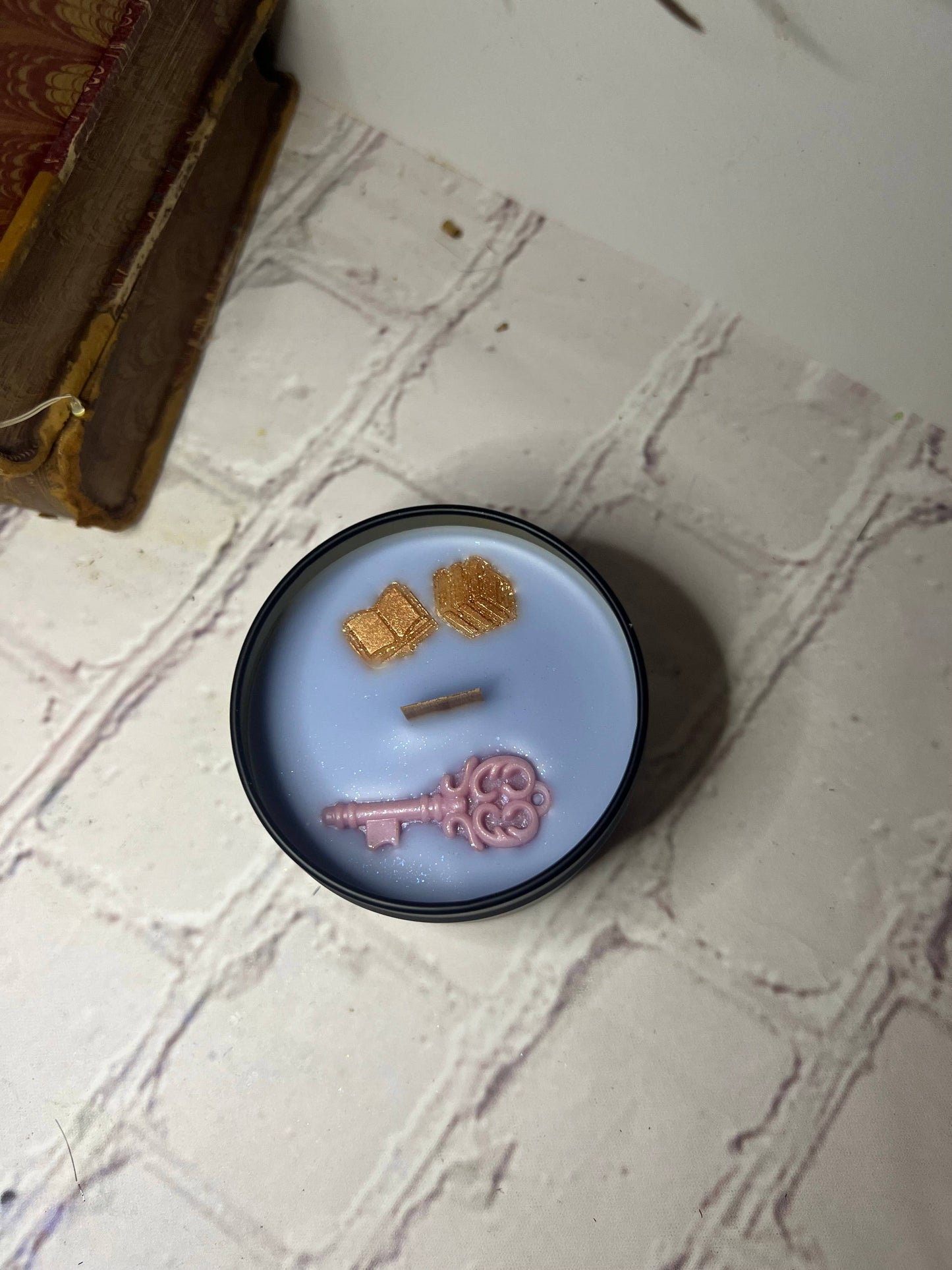 Fantasy book candles- 4 oz, Scented, small candle, bookstore