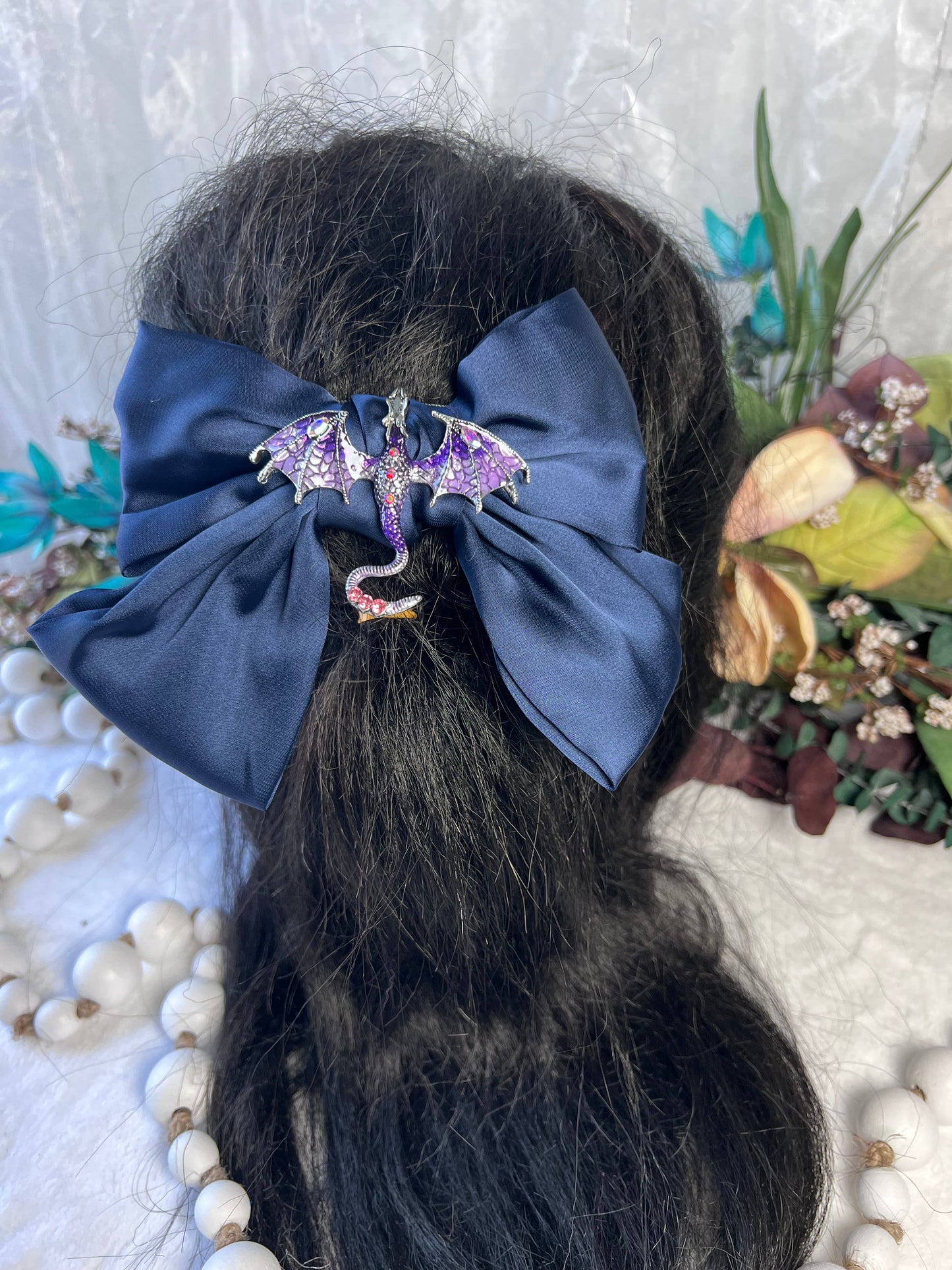 Dragon inspired hair bows 