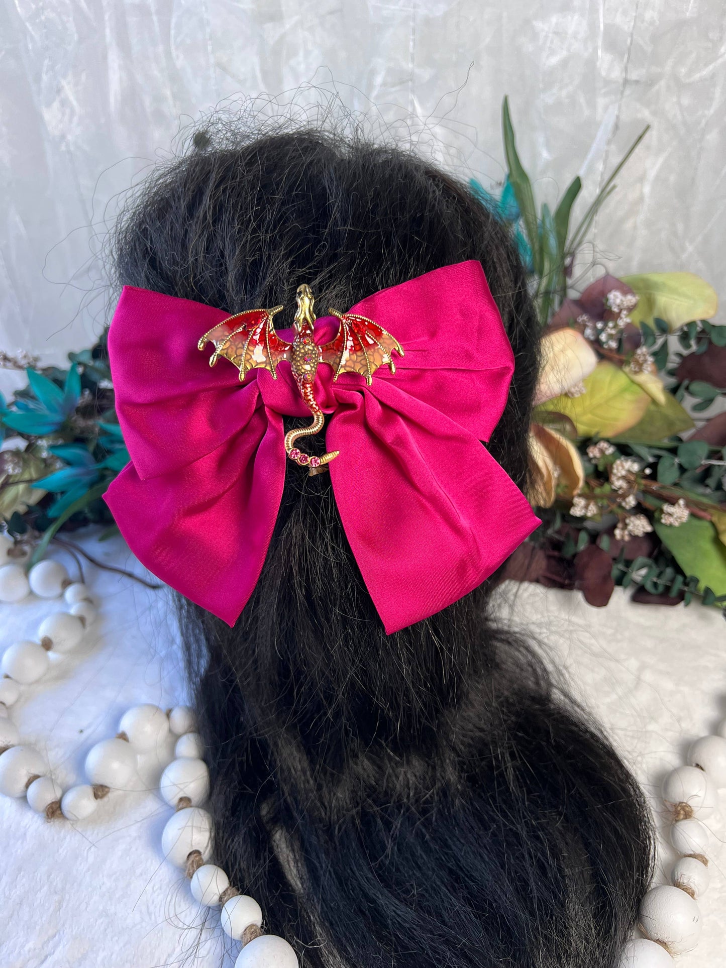 Dragon inspired hair bows 