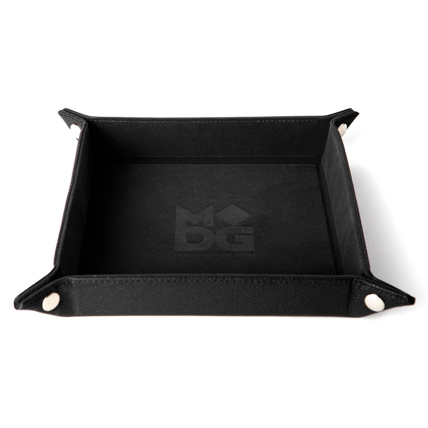 Velvet Folding Dice Tray with Leather Backing (7 Colors)