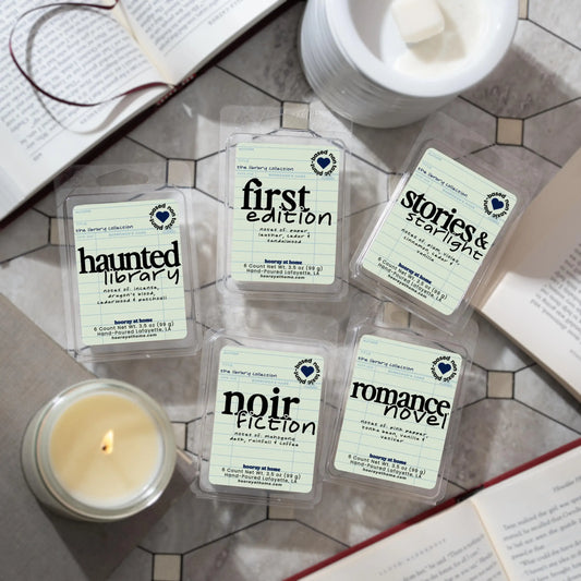 Bookish Wax Melts, Gifts For Book Lovers, Library Card Book 