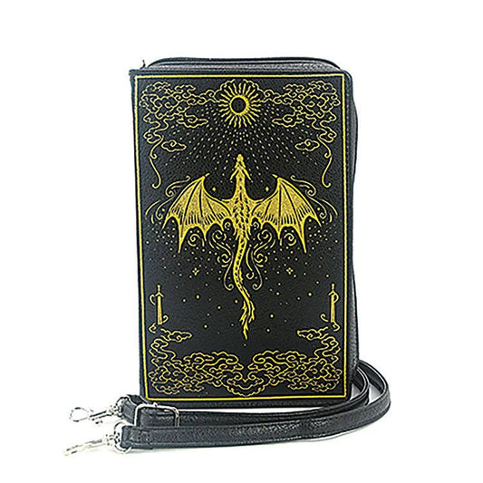 ROMANTASY DRAGON BOOK CLUTCH BAG