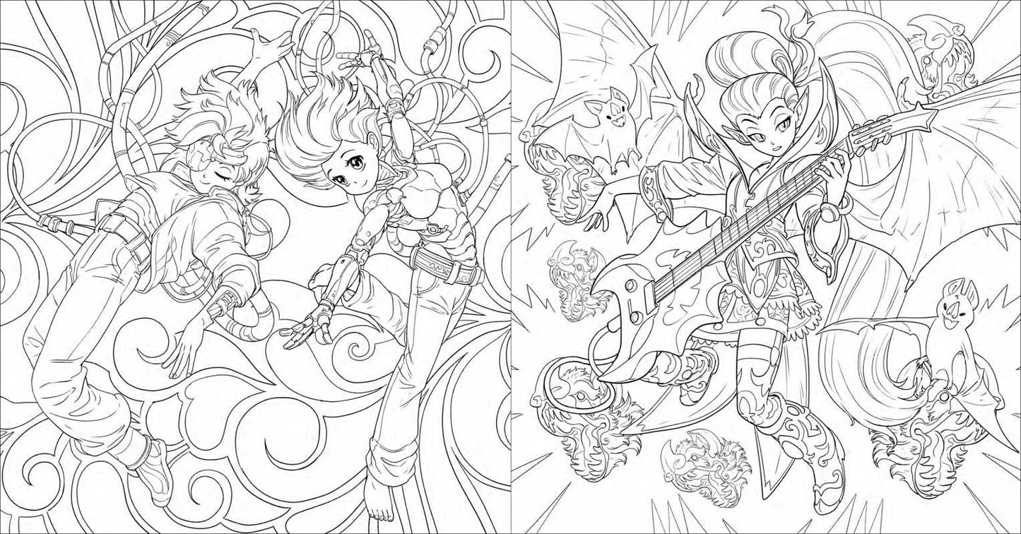 Manga Glow in the Dark Coloring by