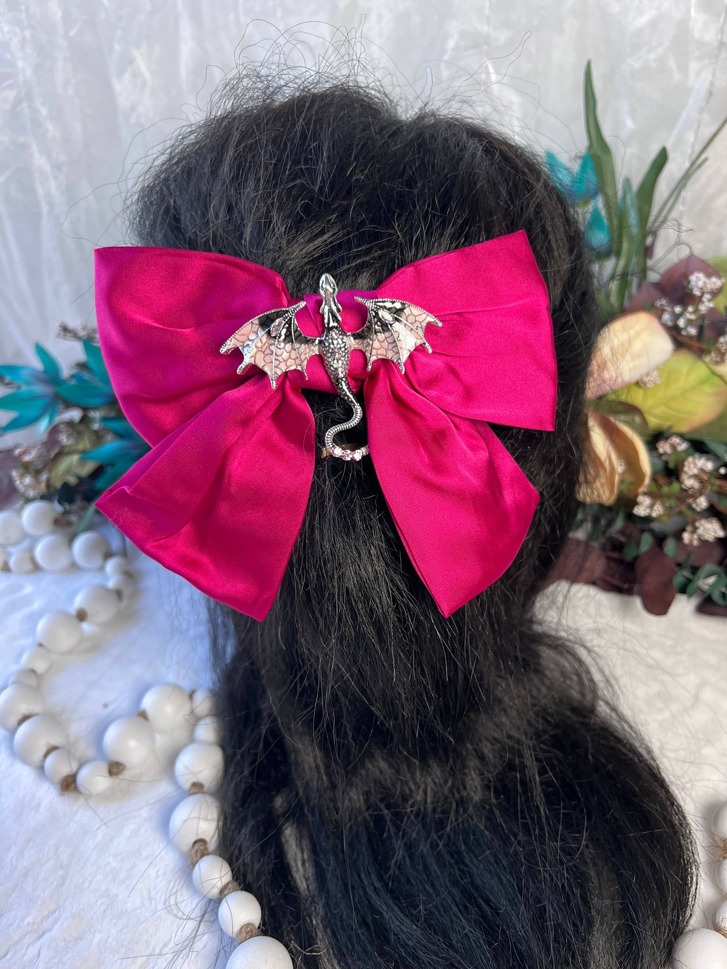 Dragon inspired hair bows 