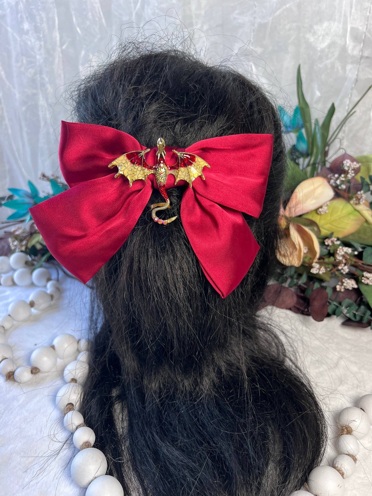 Dragon inspired hair bows 