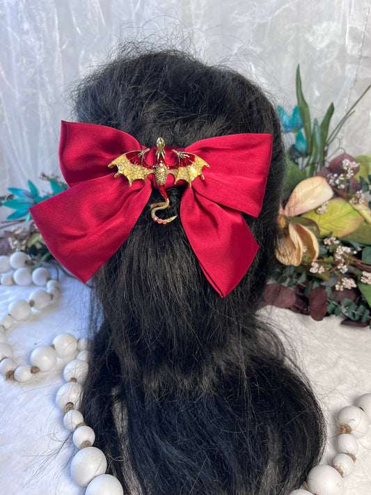 Dragon inspired hair bows 