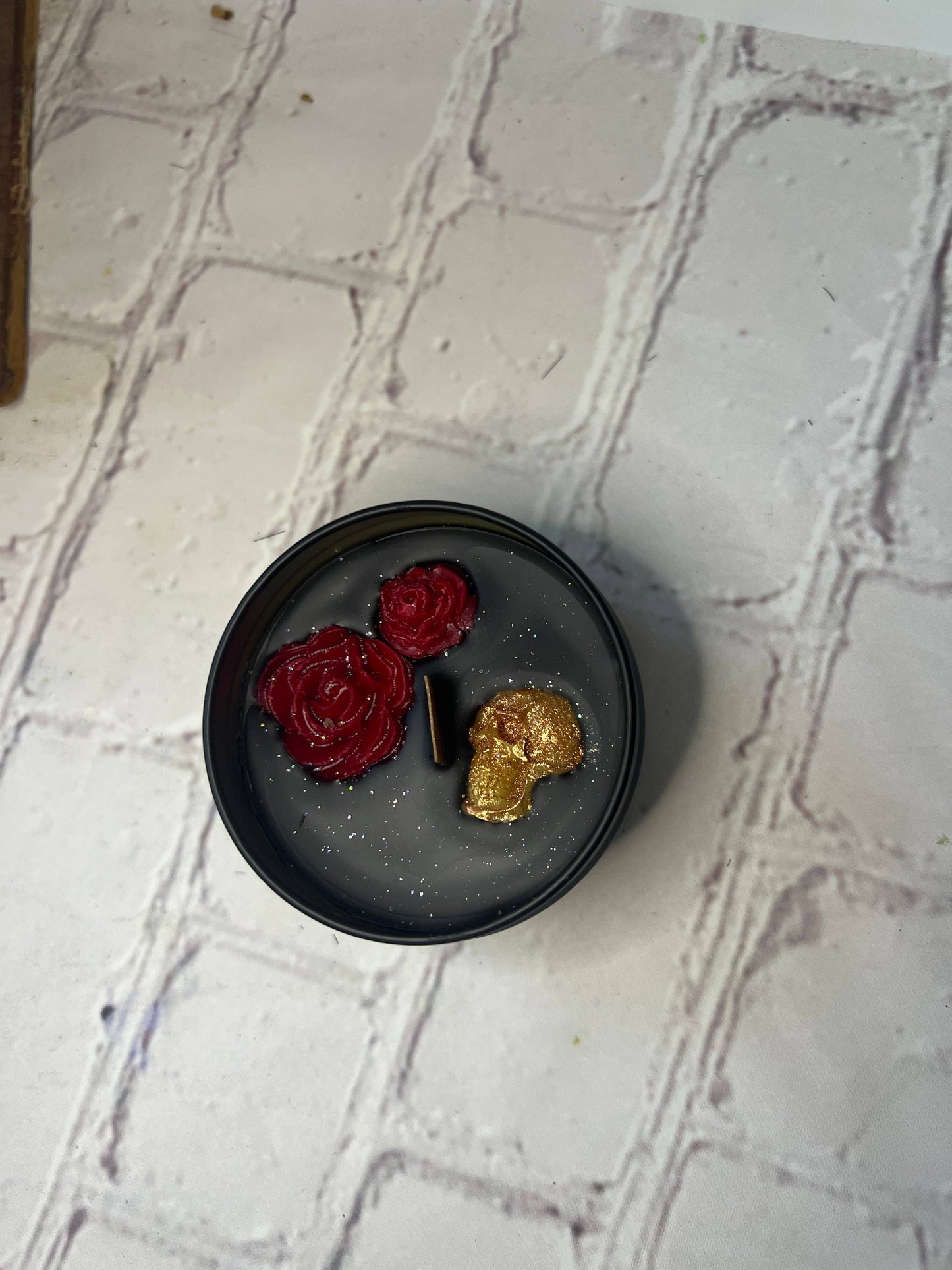 Dark Romance Candles, Scented, Small candle, florals