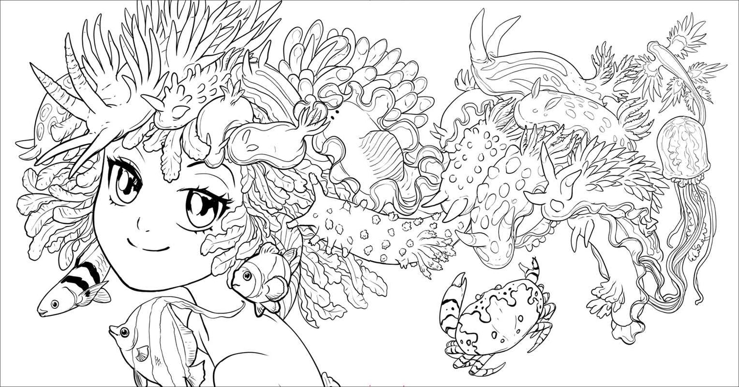 Manga Glow in the Dark Coloring by