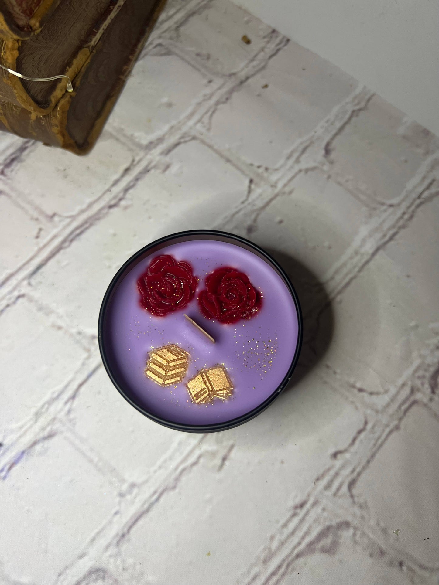 Fantasy book candles- 4 oz, Scented, small candle, bookstore