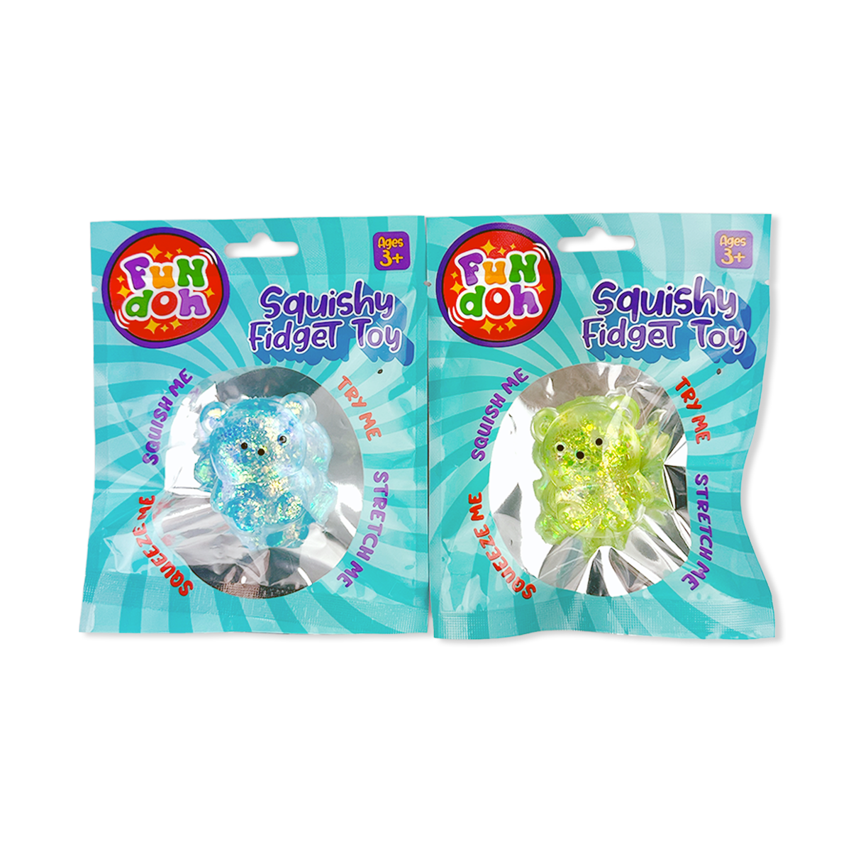 Fun Doh Squish and Squeeze Gummy Fidget Toy - 12/Display