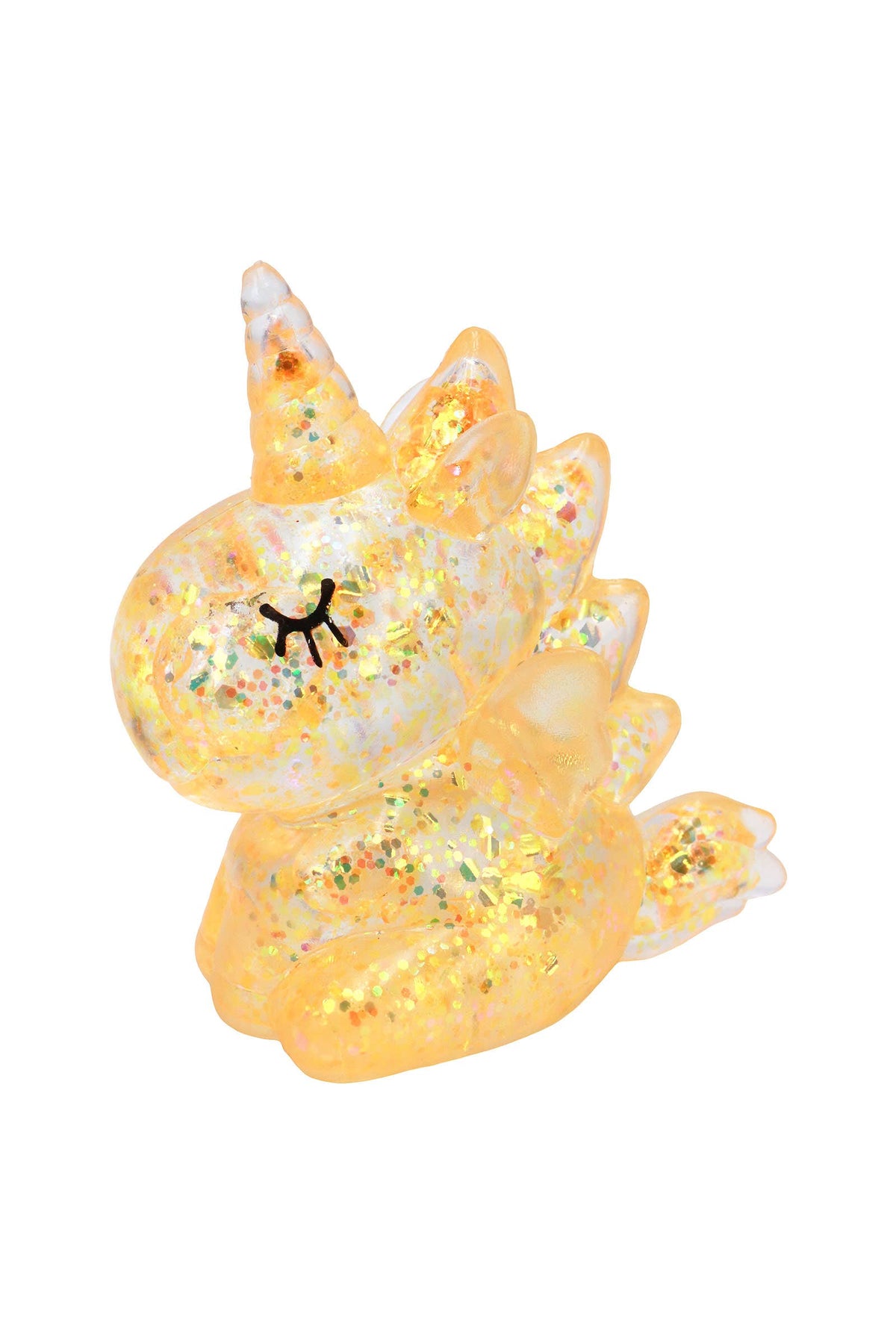 Sleepy Unicorn Glittery Maltose Putty Filled Squishy