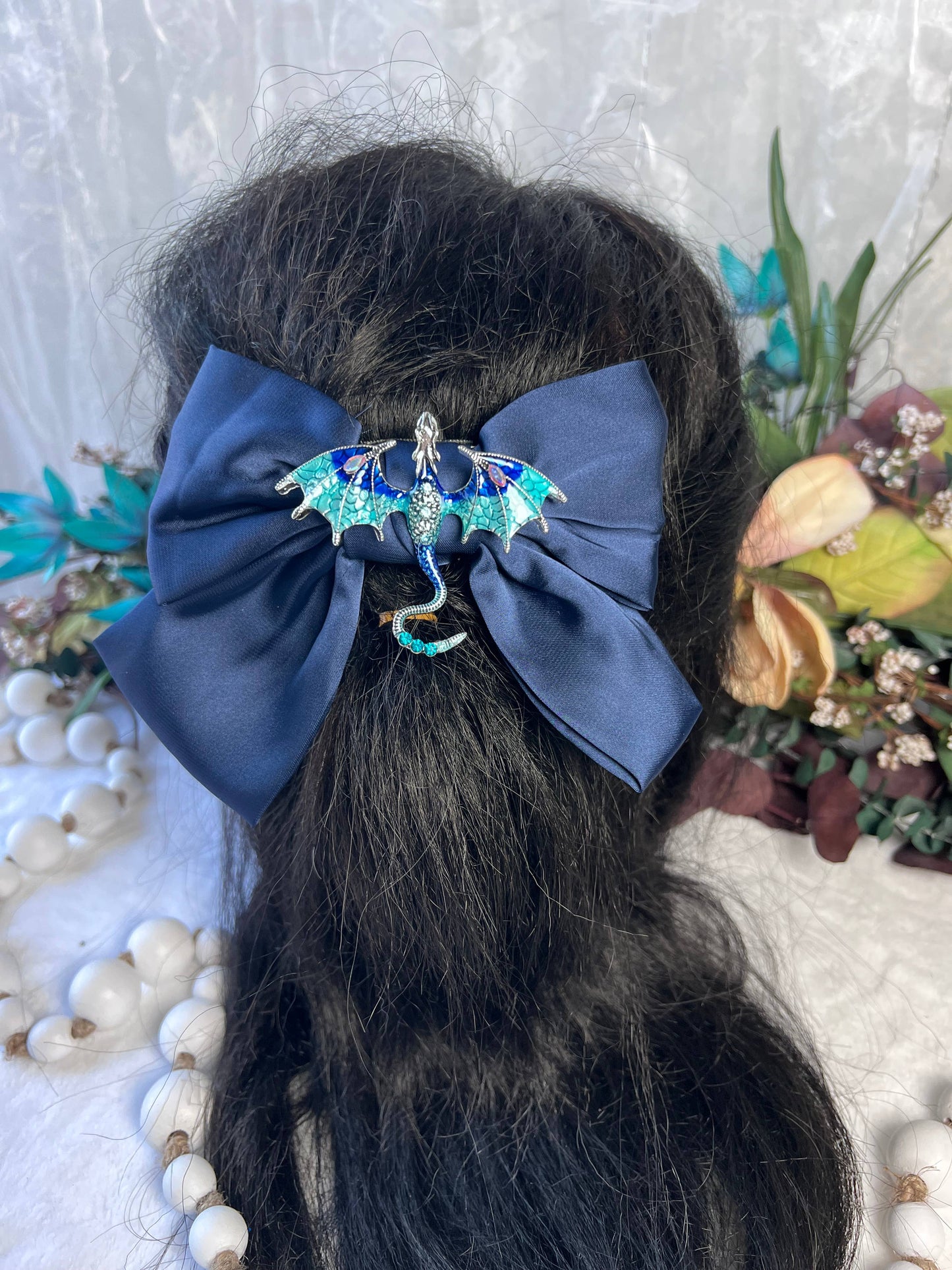 Dragon inspired hair bows 