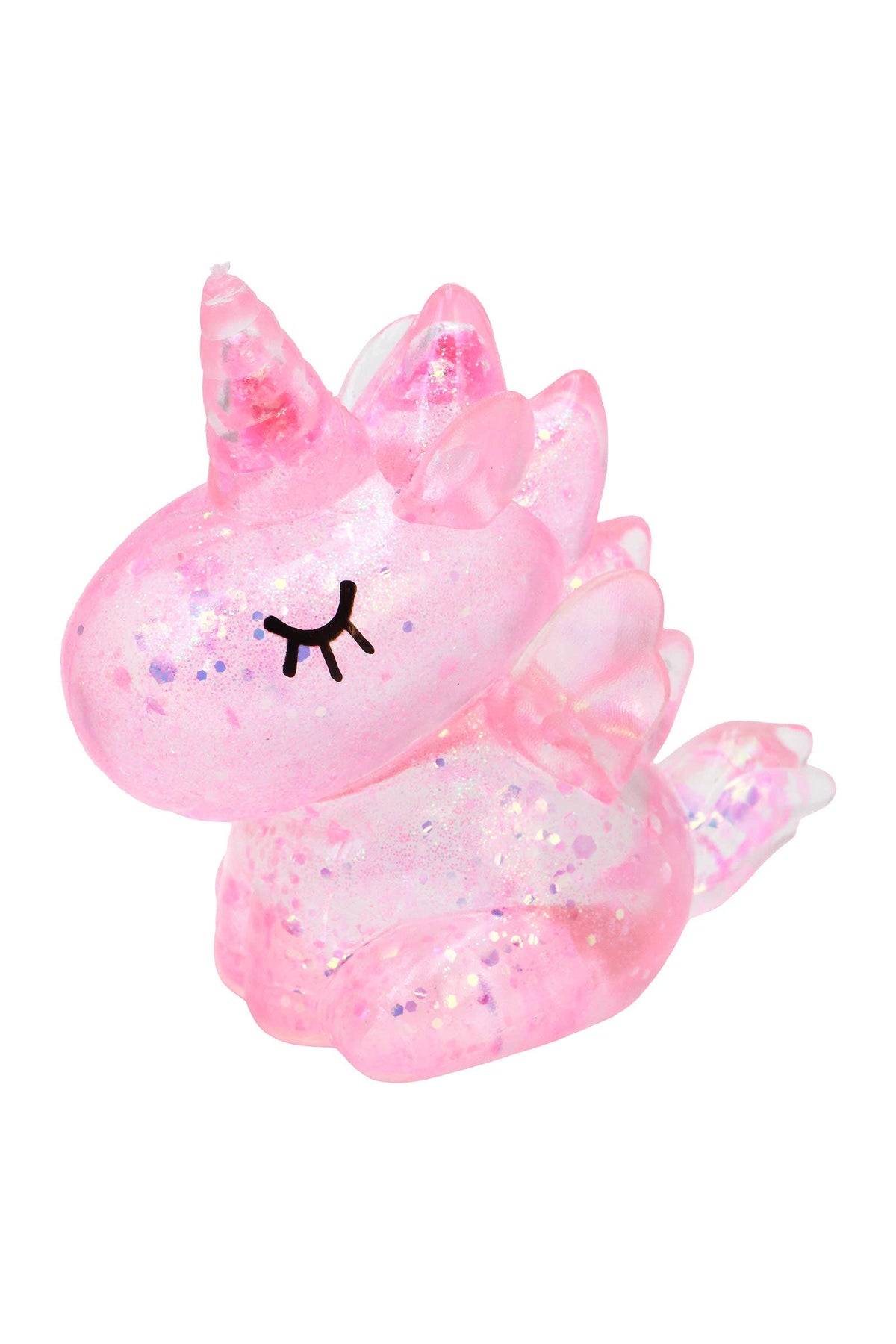 Sleepy Unicorn Glittery Maltose Putty Filled Squishy