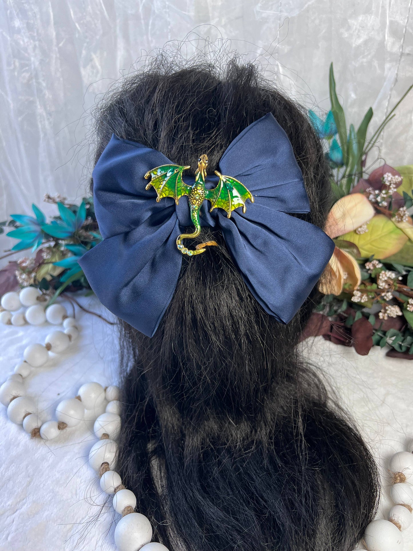 Dragon inspired hair bows 