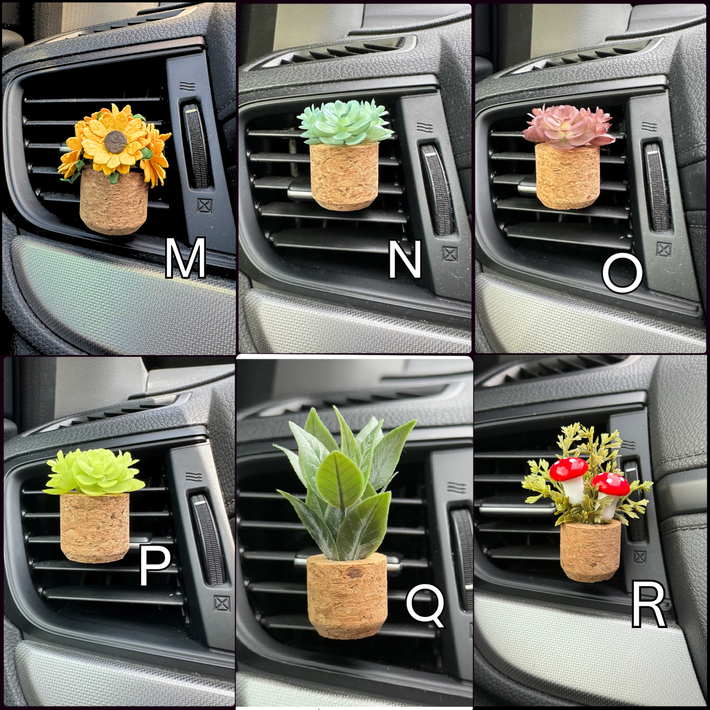 Plant Car Vent Clip Air Freshener Diffuser (Reusable)