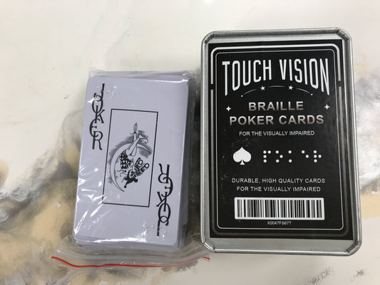 Braille Poker Cards