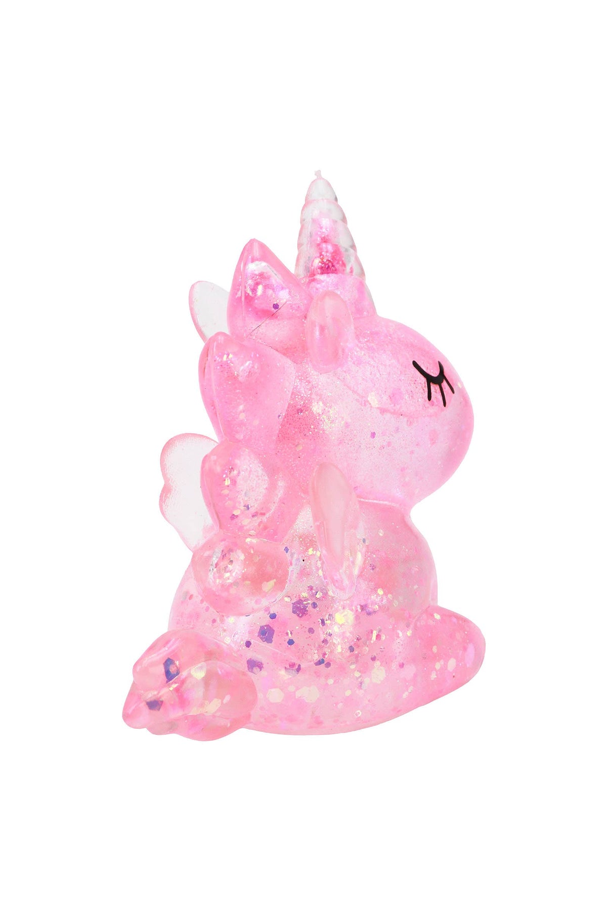 Sleepy Unicorn Glittery Maltose Putty Filled Squishy