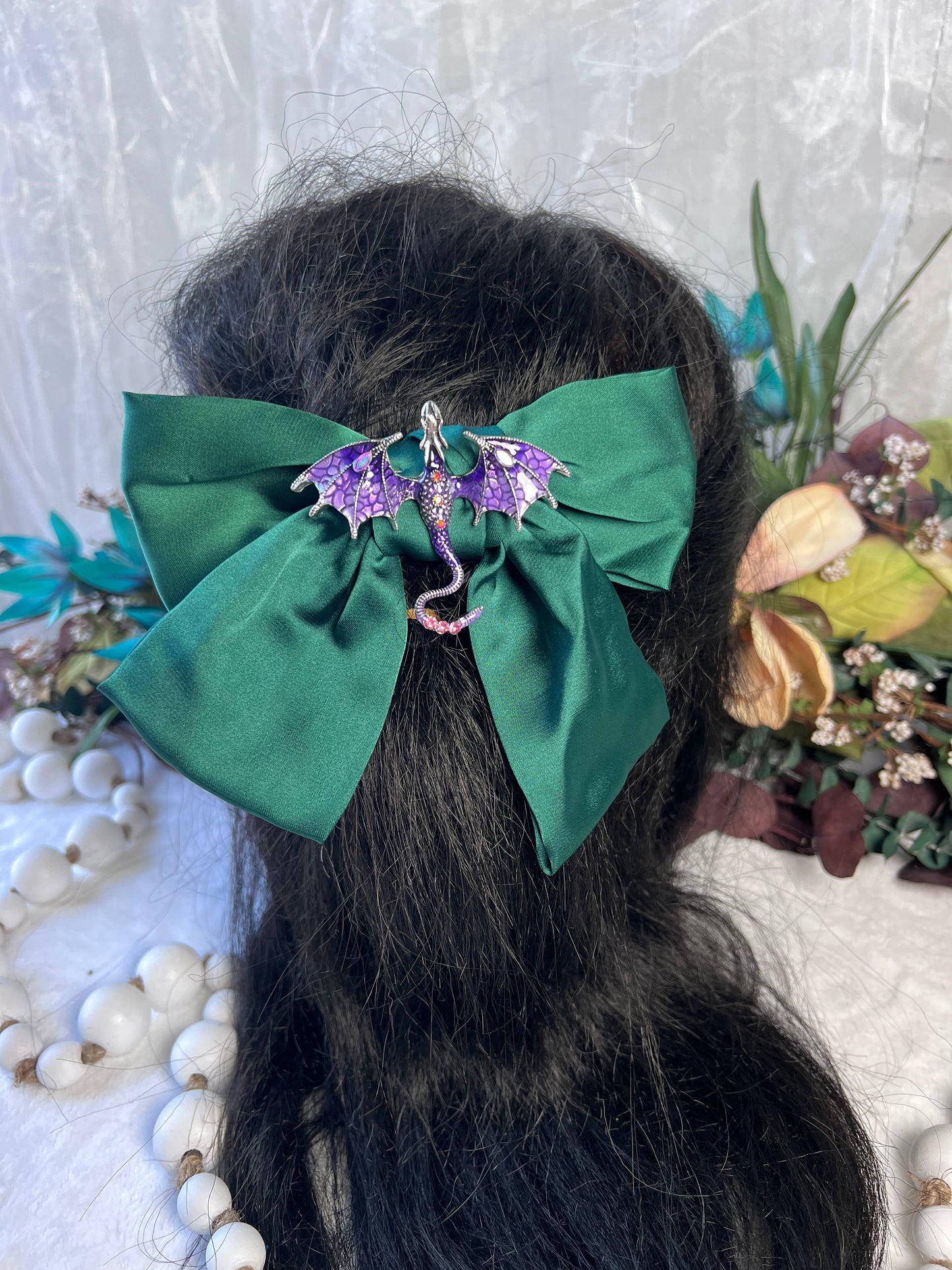 Dragon inspired hair bows 
