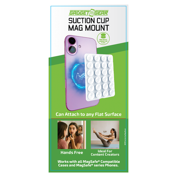 Gadget Gear MagSafe® Phone Suction Cup Mount - 6/Display