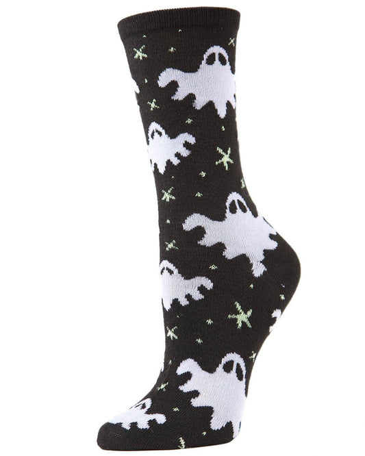 MeMoi Glow in the Dark Ghosts Socks