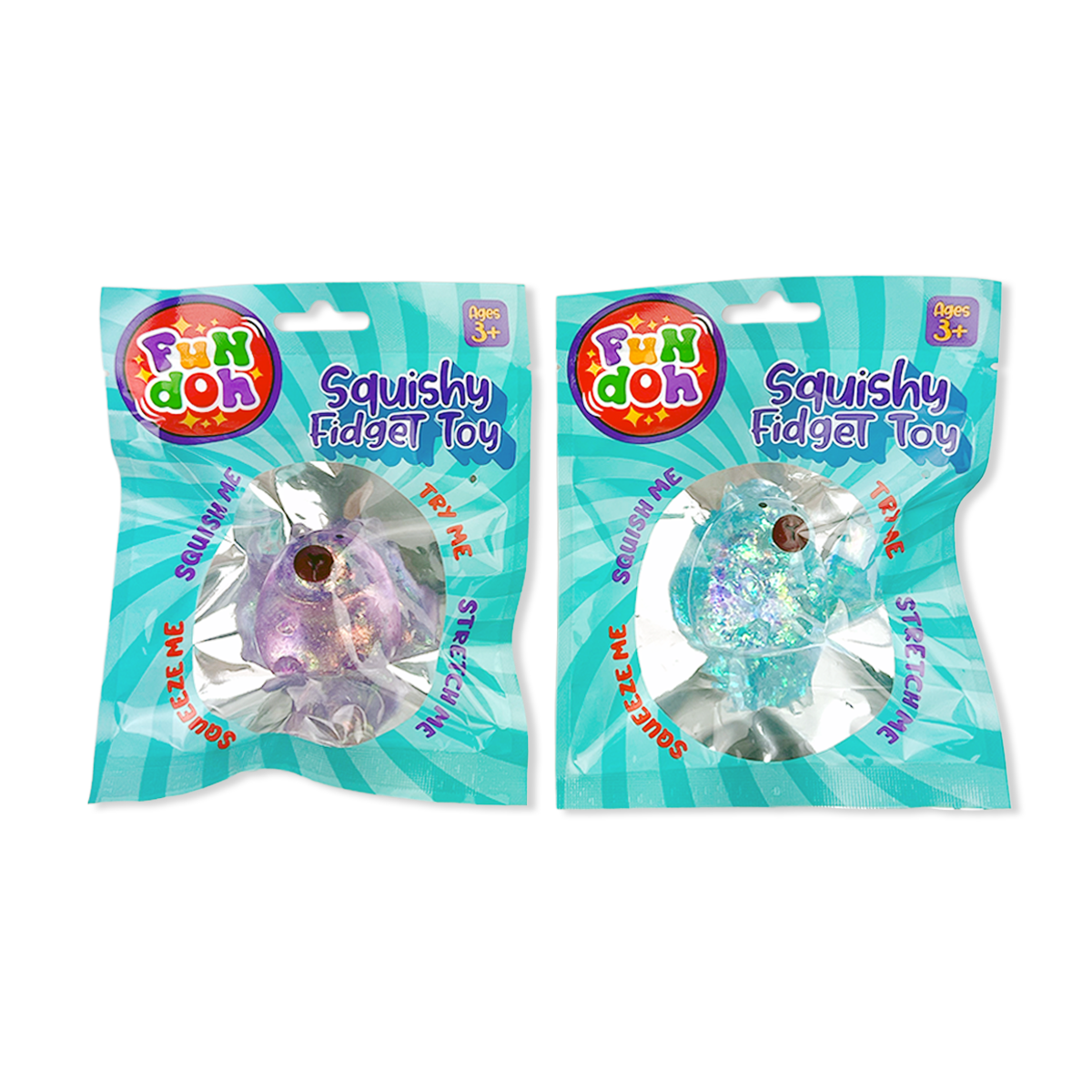 Fun Doh Squish and Squeeze Gummy Fidget Toy - 12/Display