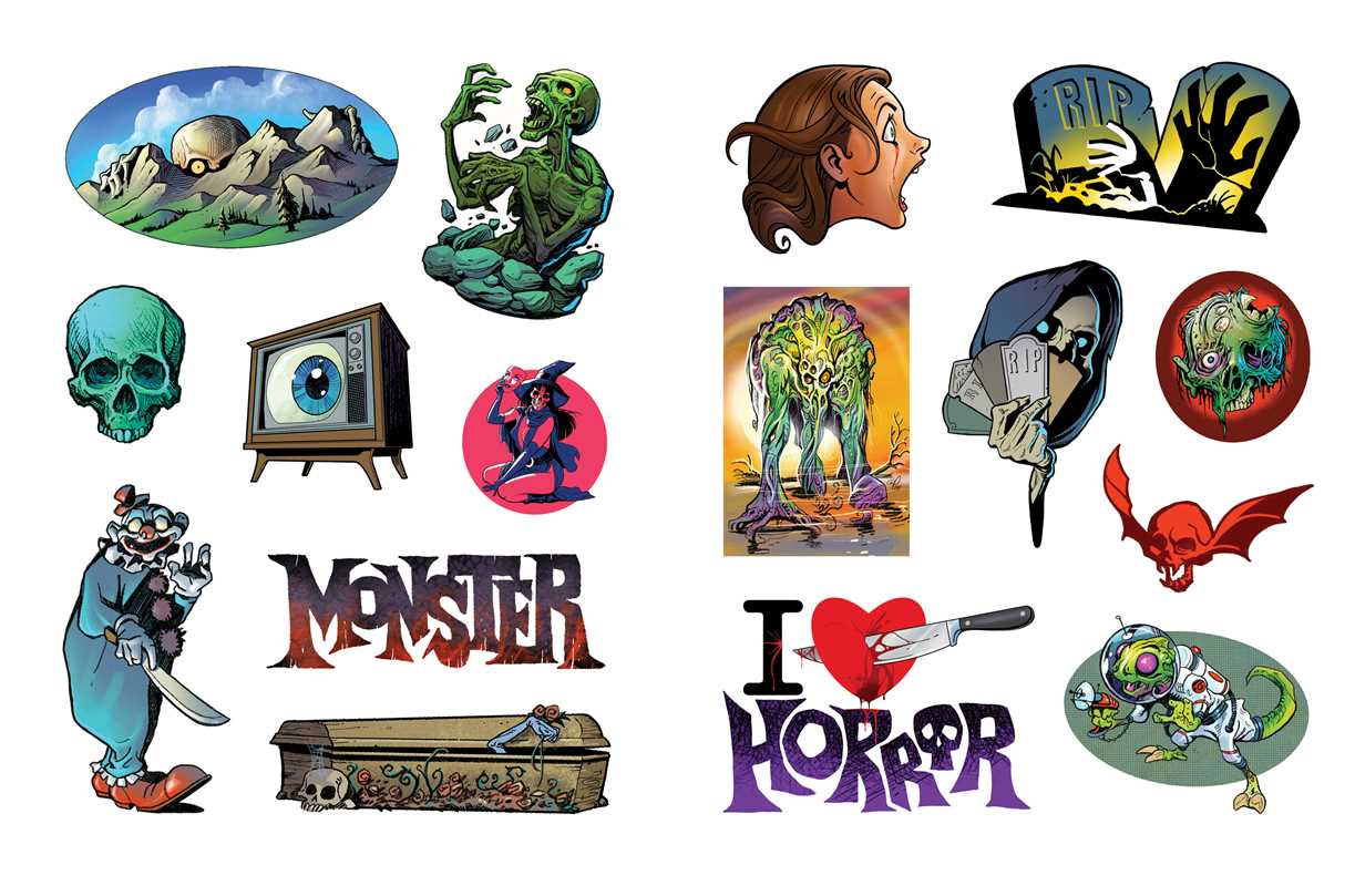 Extreme Horror Sticker Book by