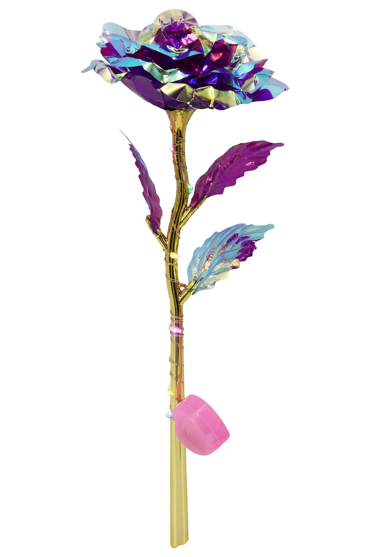 Metallic Led Light-up Galaxy Rose Bouquet