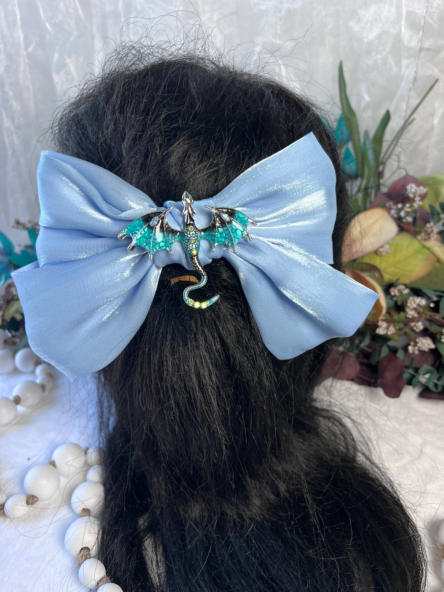 Dragon inspired hair bows 