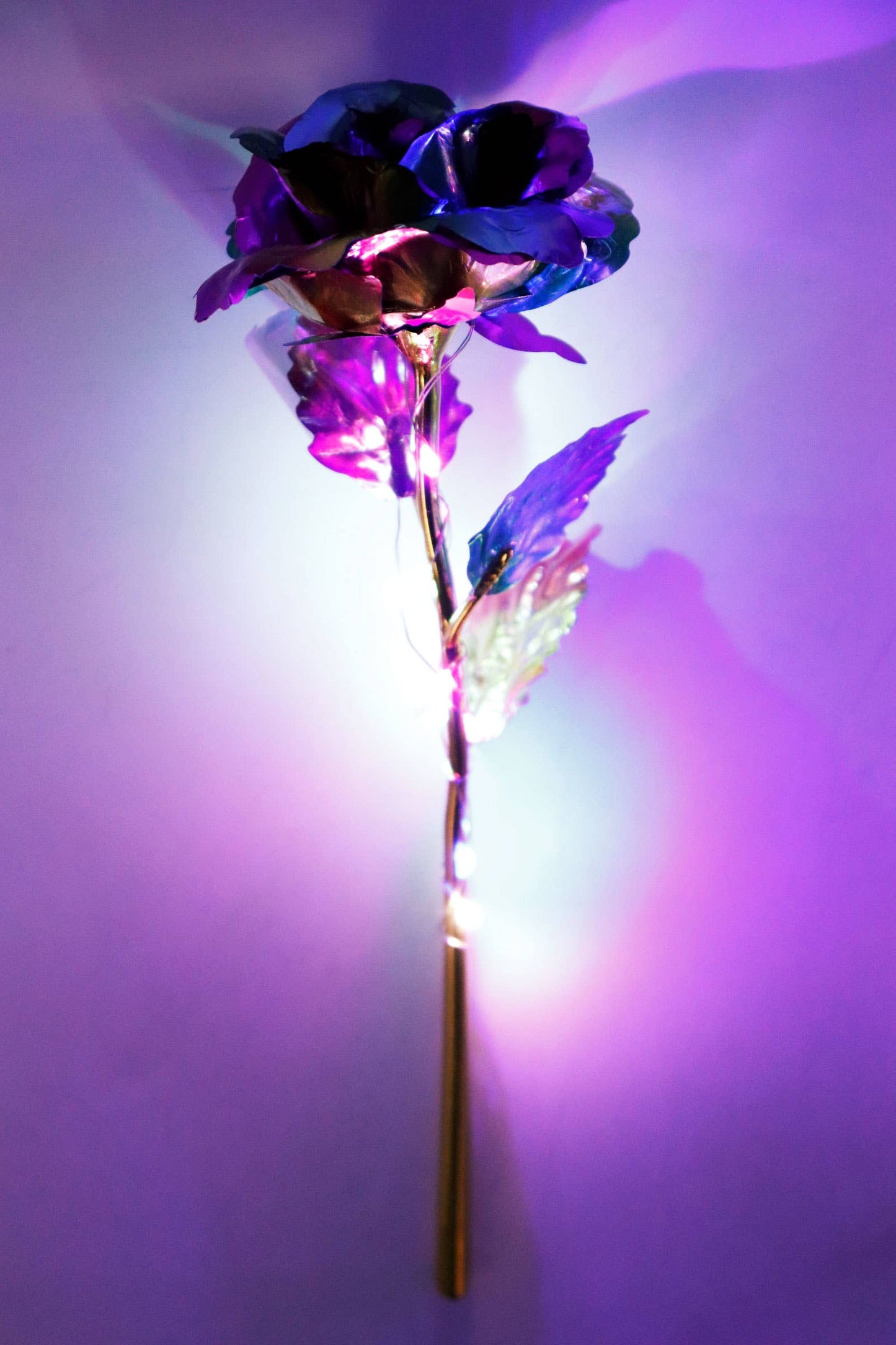 Metallic Led Light-up Galaxy Rose Bouquet
