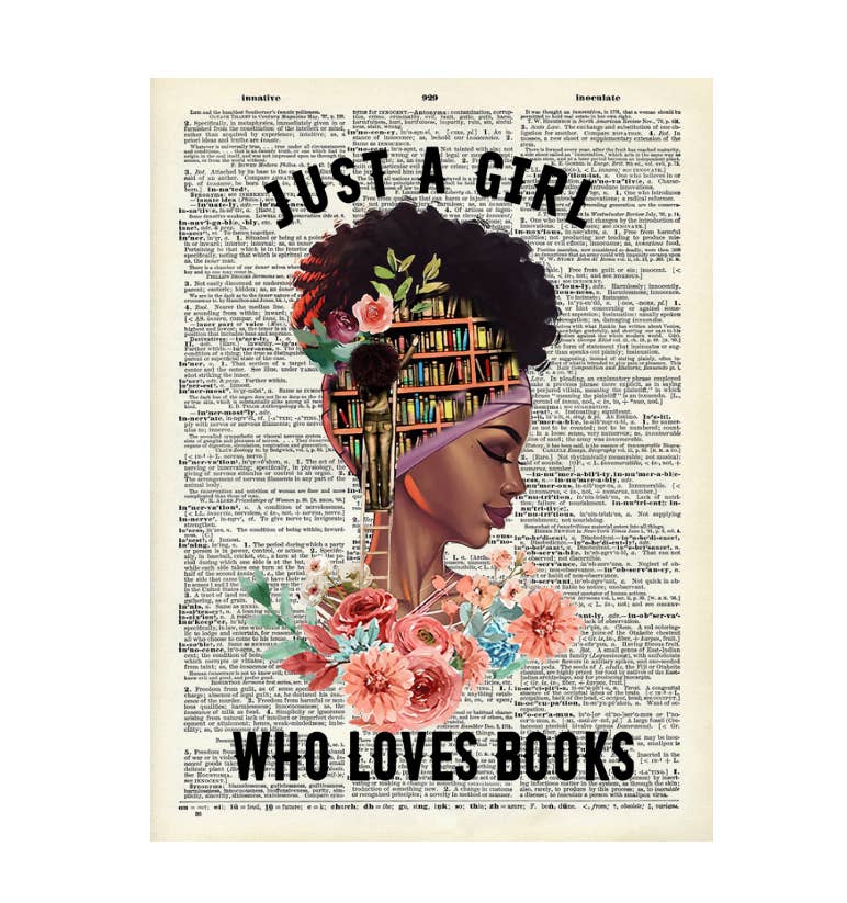 Vintage Dictionary Prints, No Frame Just One More Chapter,