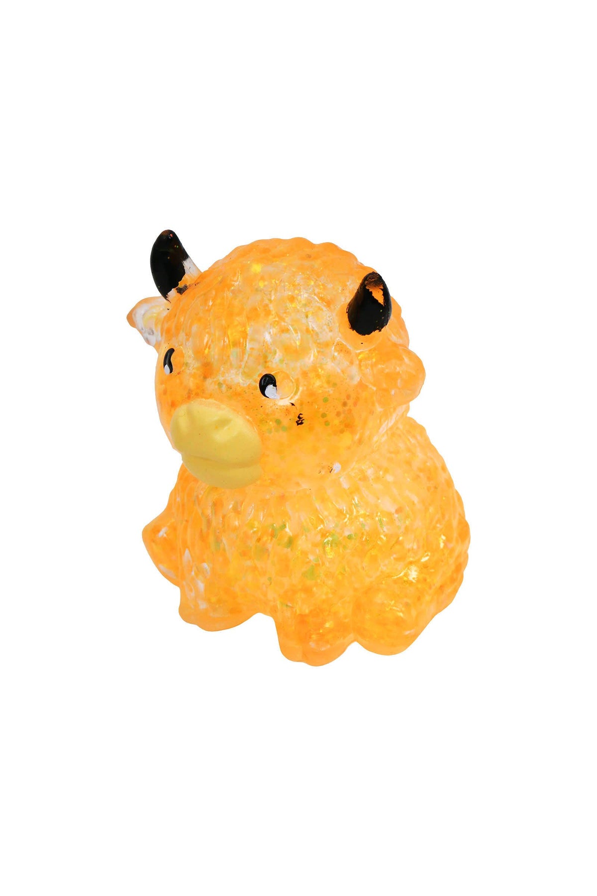 Baby Highland Cow Glitter Thick Maltose Putty Filled Squishy