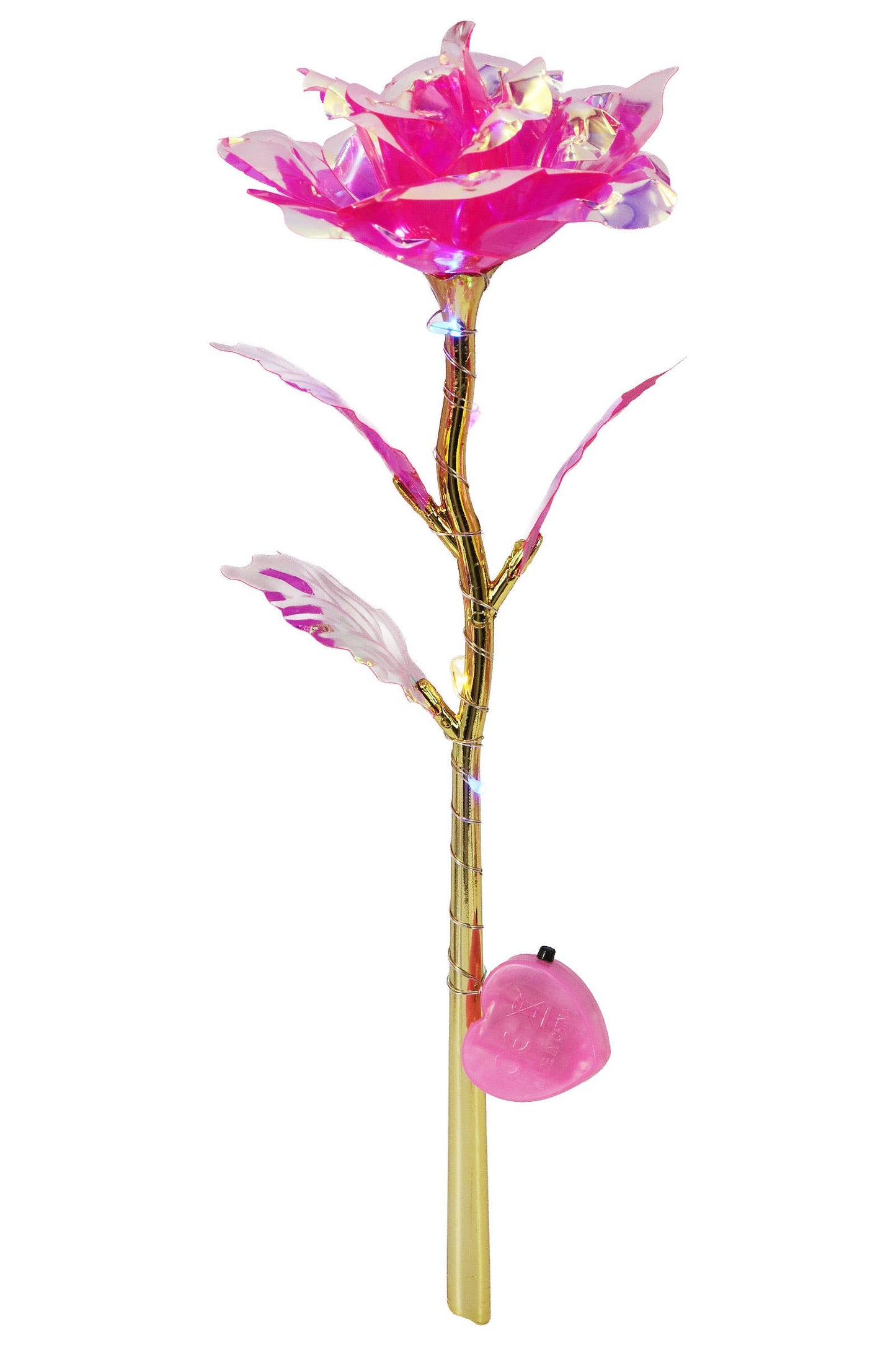 Metallic Led Light-up Galaxy Rose Bouquet