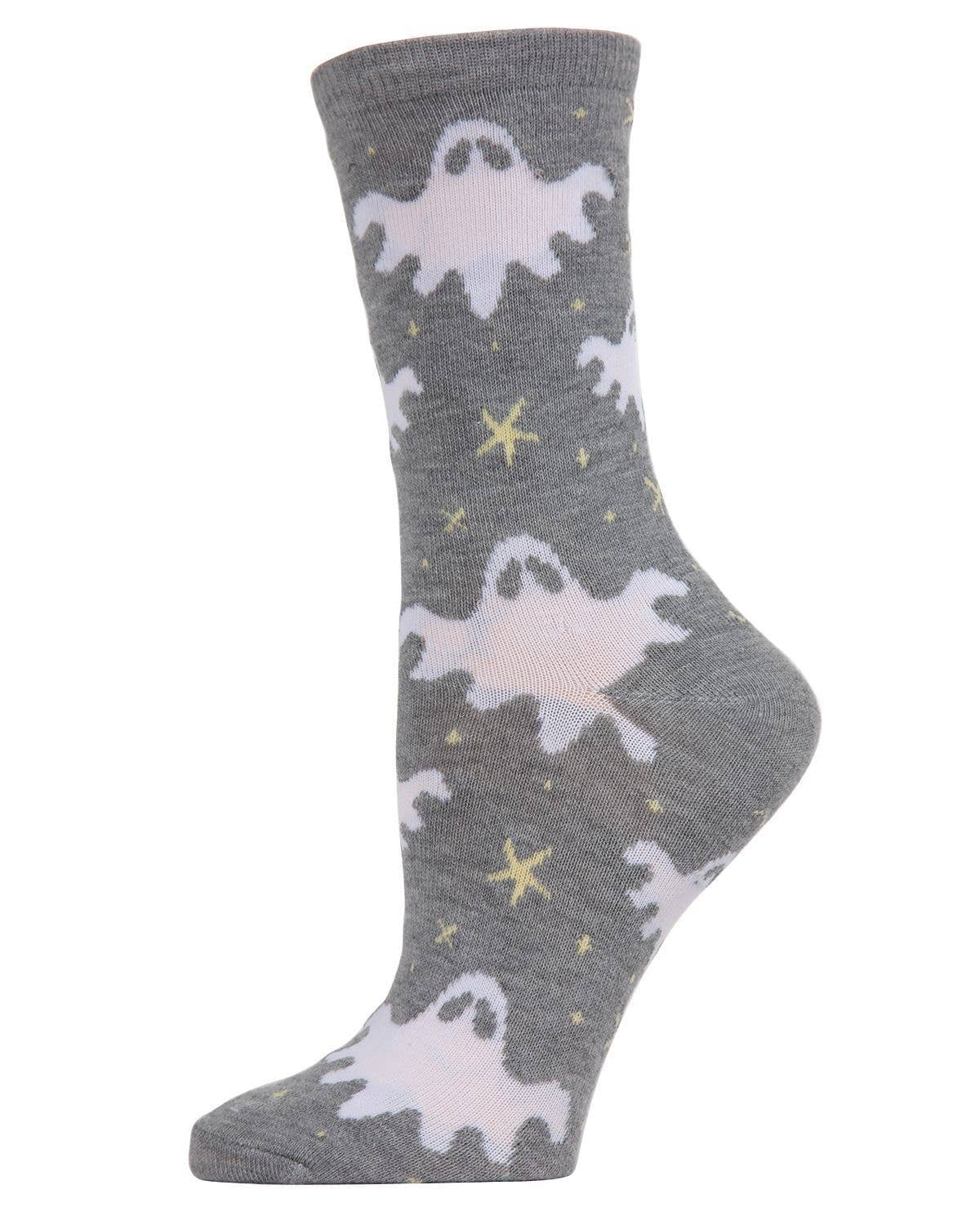 MeMoi Glow in the Dark Ghosts Socks