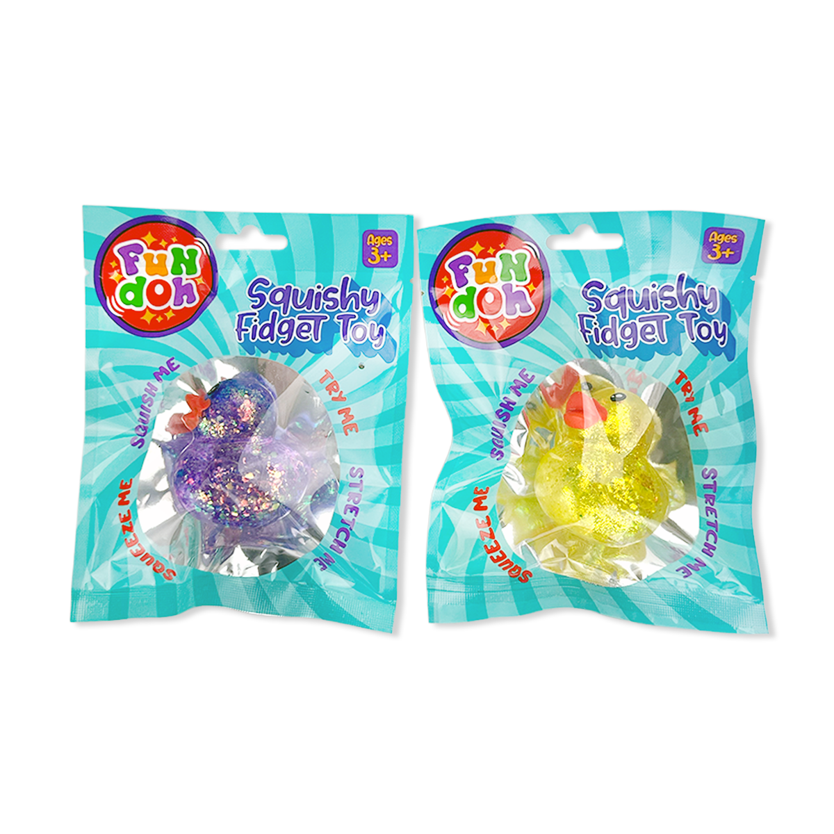 Fun Doh Squish and Squeeze Gummy Fidget Toy - 12/Display