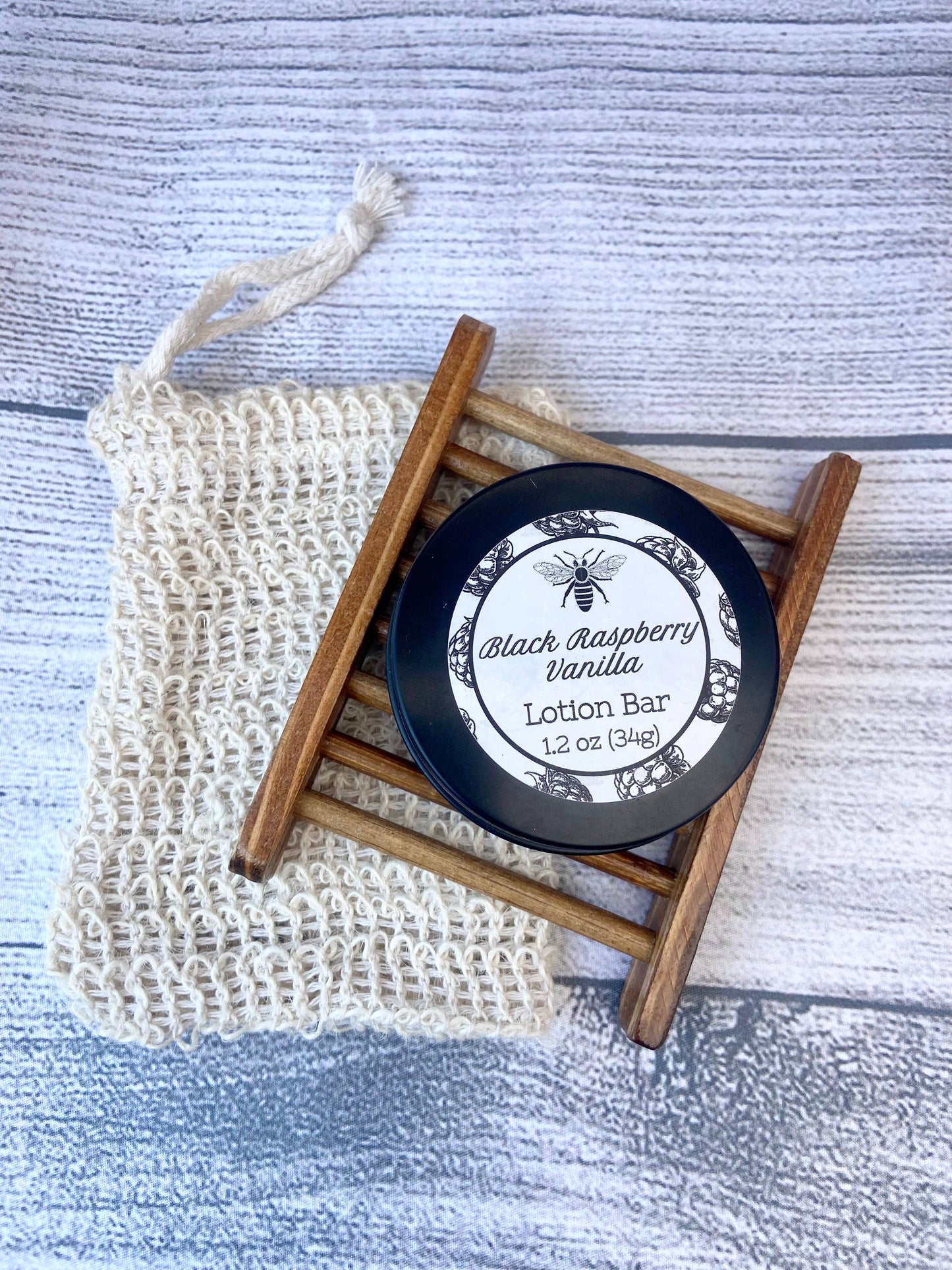 Black Raspberry Vanilla Lotion Bar Fruity Handmade