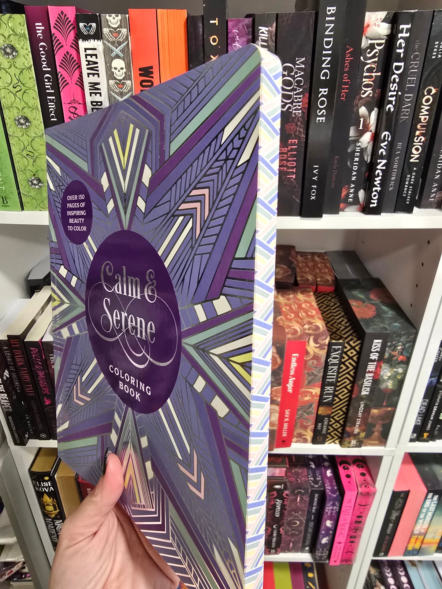 Adult Coloring Books- sprayed edge