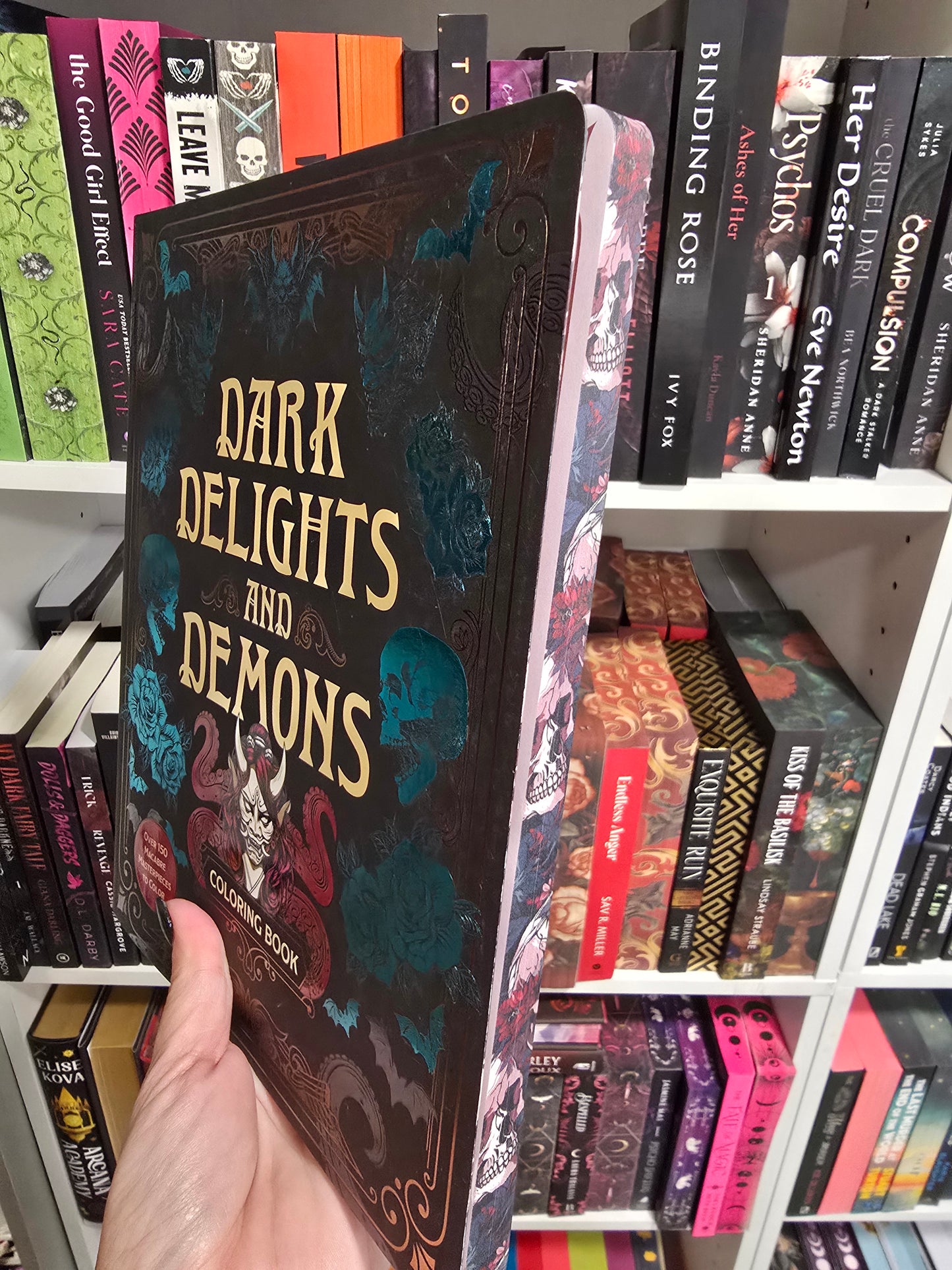 Adult Coloring Books- sprayed edge